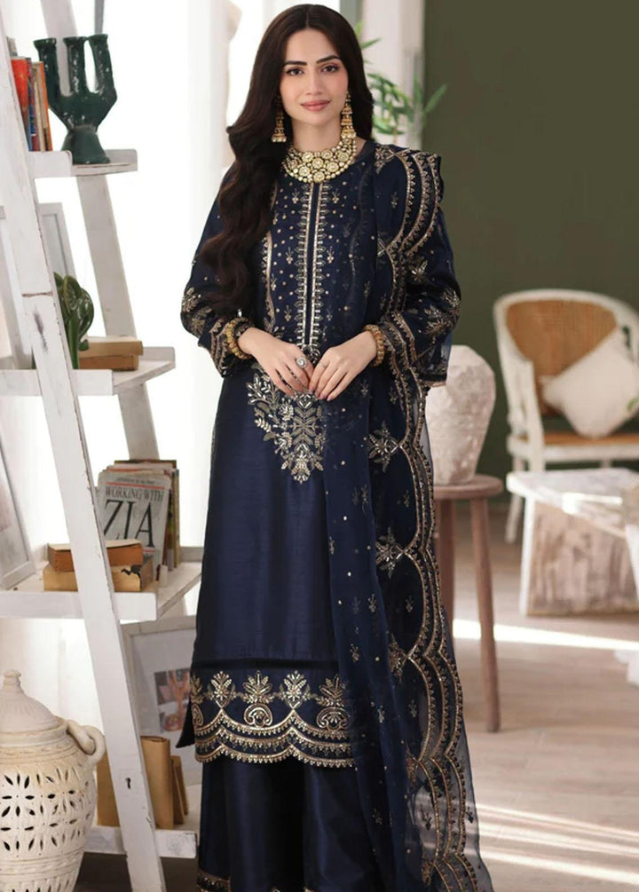 Mohagni Pret Embroidered Raw Silk 3 Piece Suit MGS-01 AFREEN