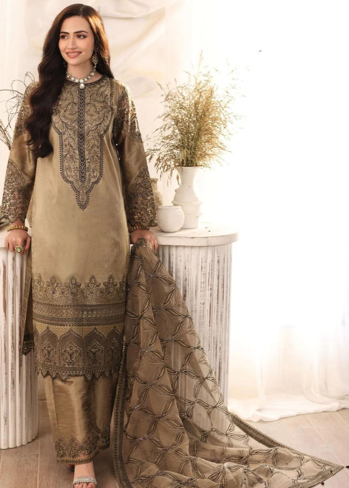 Mohagni Pret Embroidered Raw Silk 3 Piece Suit MGS-09 EASHAAL