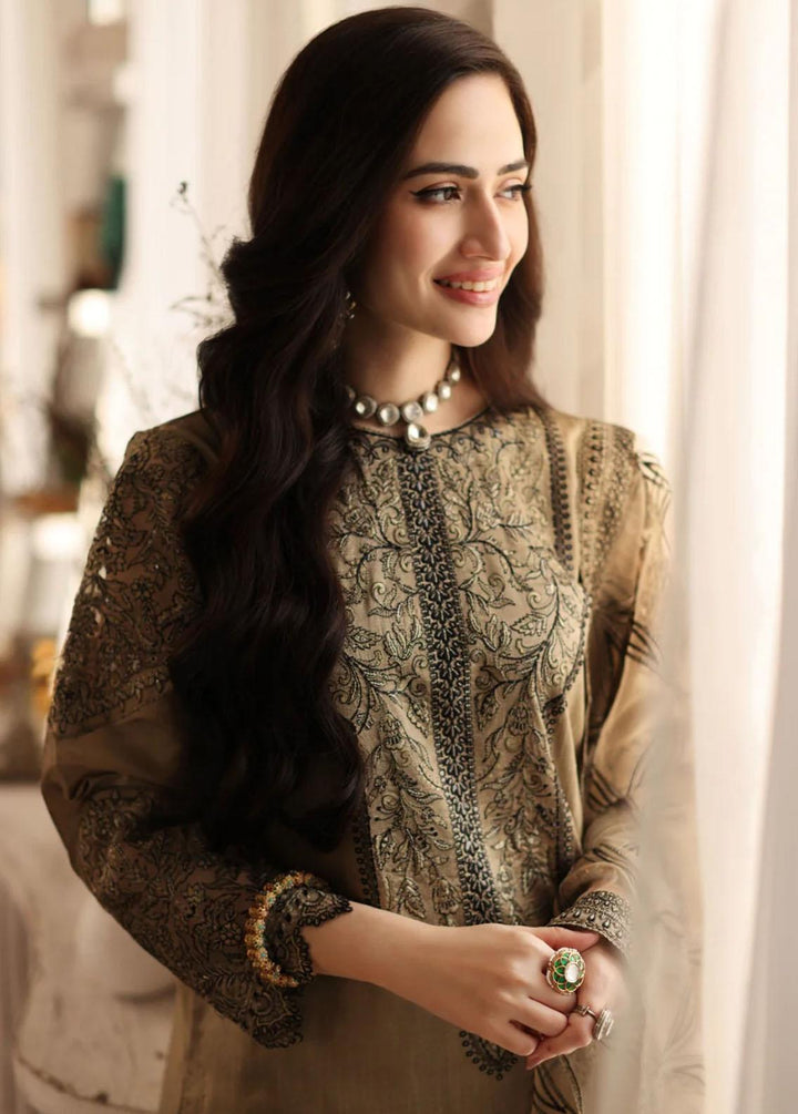 Mohagni Pret Embroidered Raw Silk 3 Piece Suit MGS-09 EASHAAL