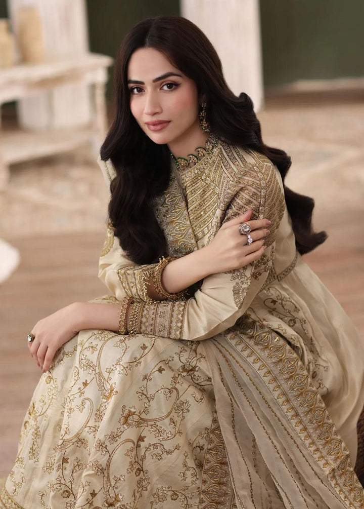 Mohagni Pret Embroidered Raw Silk 2 Piece Suit MGS-10 NAWARA