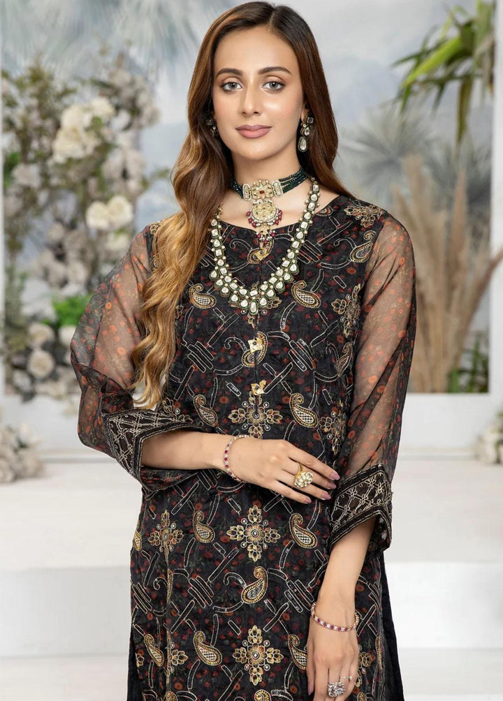 Mohagni Pret Embroidered Organza 2 Piece Suit MOP-09