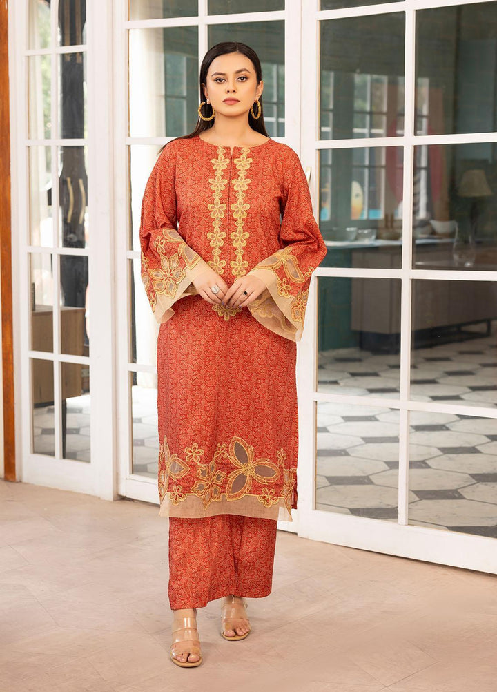 Mohagni Pret Embroidered Viscose 2 Piece Suit PLS-48