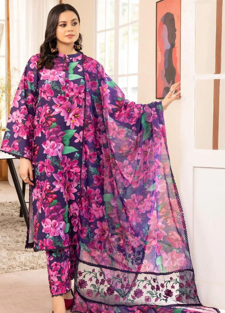 Mohagni Pret Embroidered Viscose 3 Piece Suit PLS-52