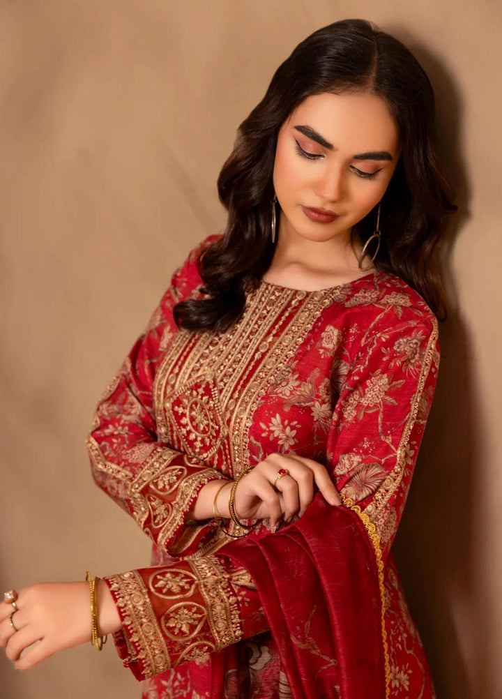 Mohagni Pret Embroidered Slub 3 Piece Suit SBLS-18