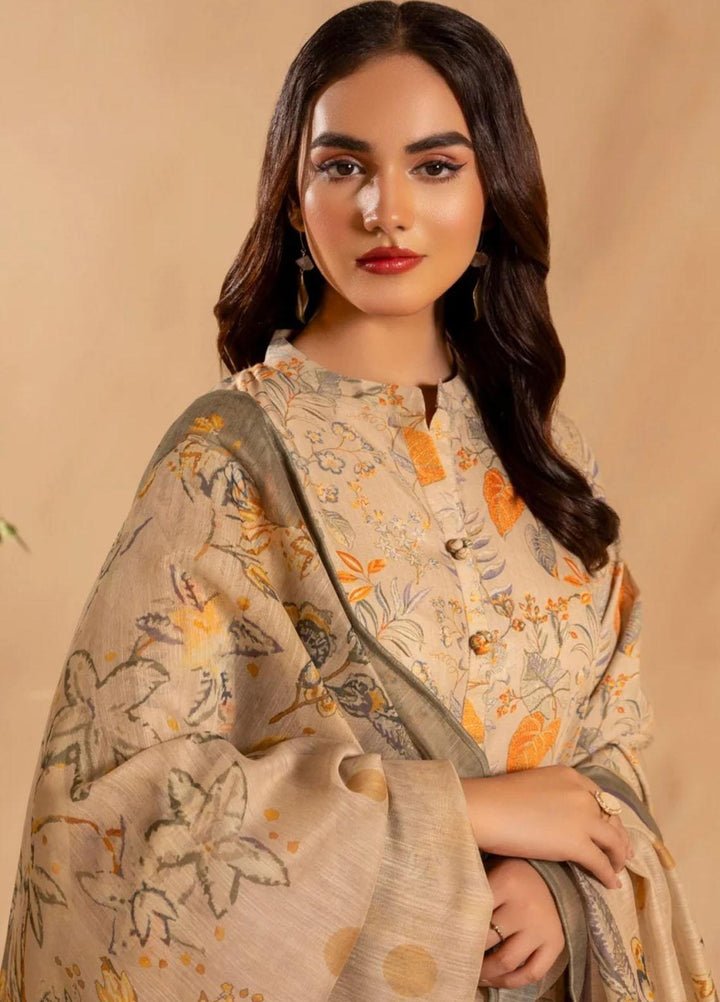 Mohagni Pret Embroidered Slub 3 Piece Suit SBLS-21