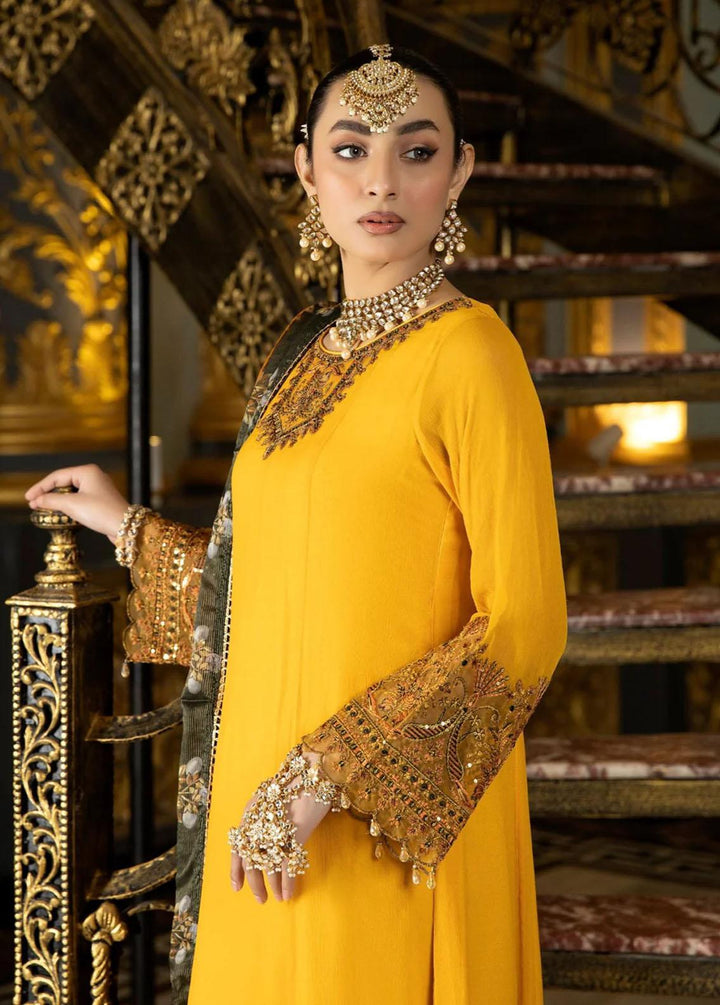 Mohagni Embroidered Chiffon Suits Unstitched 3 Piece MGP-03 - Festive Collection