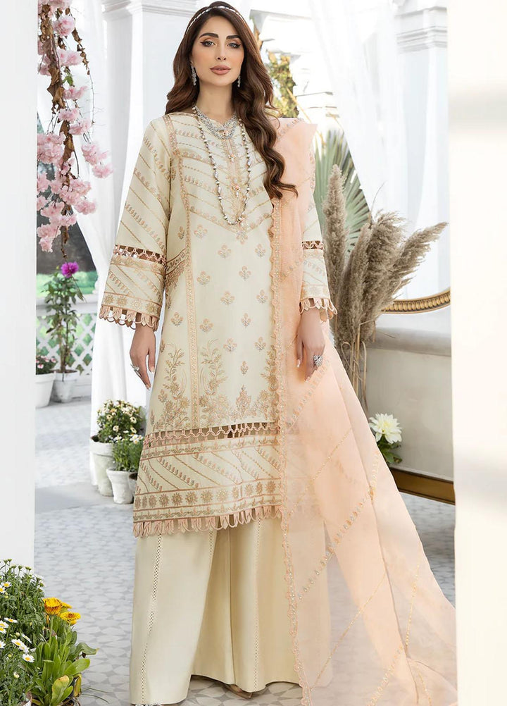 Mohagni Embroidered Lawn Suits Unstitched 3 Piece AM-04 - Luxury Collection