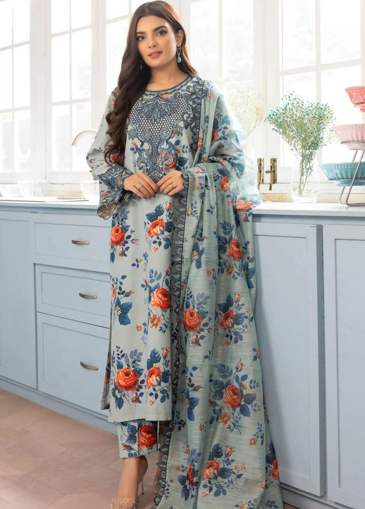 Mohagni Pret Embroidered Viscose 3 Piece Suit PLS-49