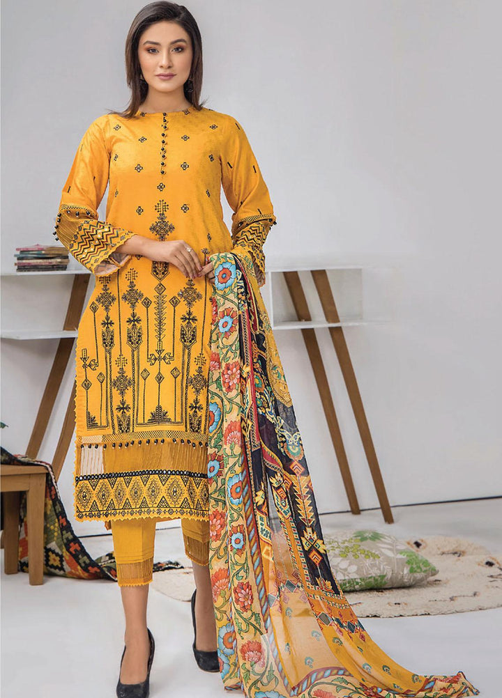 Mohini By Humdum Embroidered Lawn Suits Unstitched 3 Piece HD23M D-02 - Summer Collection