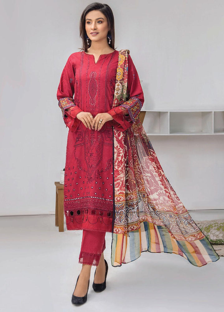 Mohini By Humdum Embroidered Lawn Suits Unstitched 3 Piece HD23M D-05 - Summer Collection