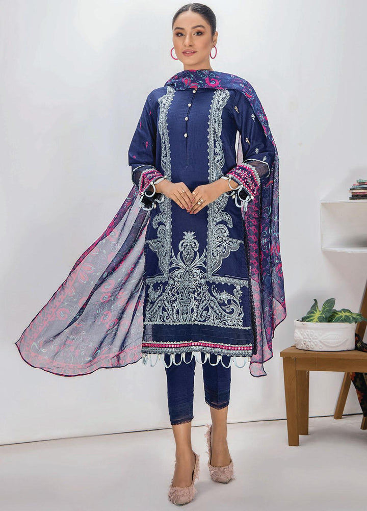 Mohini By Humdum Embroidered Lawn Suits Unstitched 3 Piece HD23M D-06 - Summer Collection