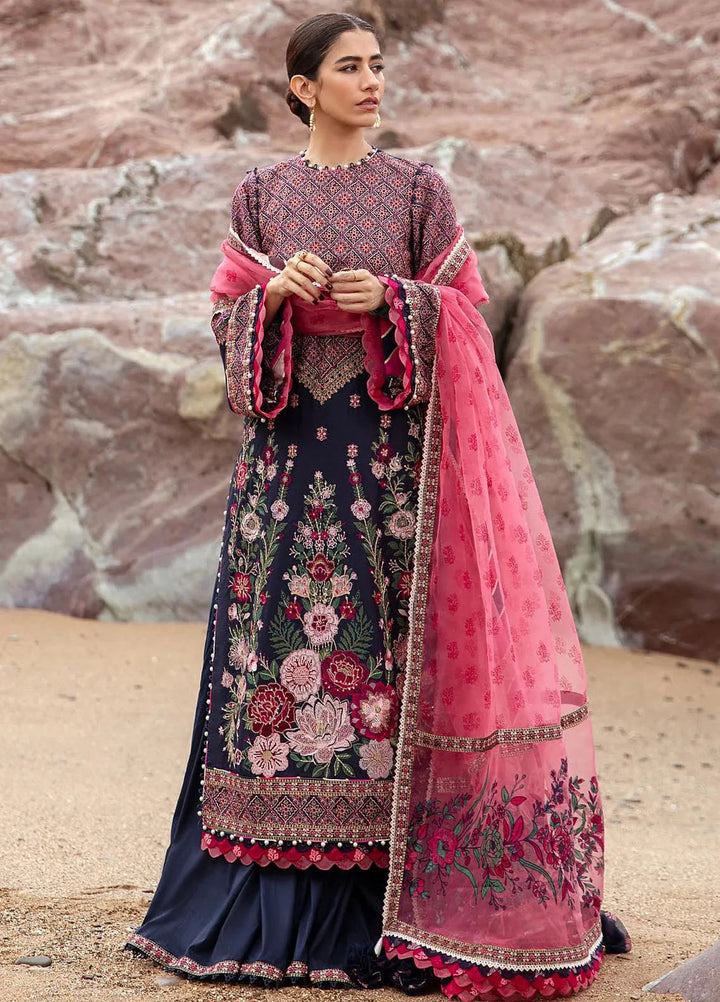 Mohsin Naveed Ranjha Embroidered Lawn Suits Unstitched 3 Piece MNR24DS MFL-011 Jal Pari - Summer Collection