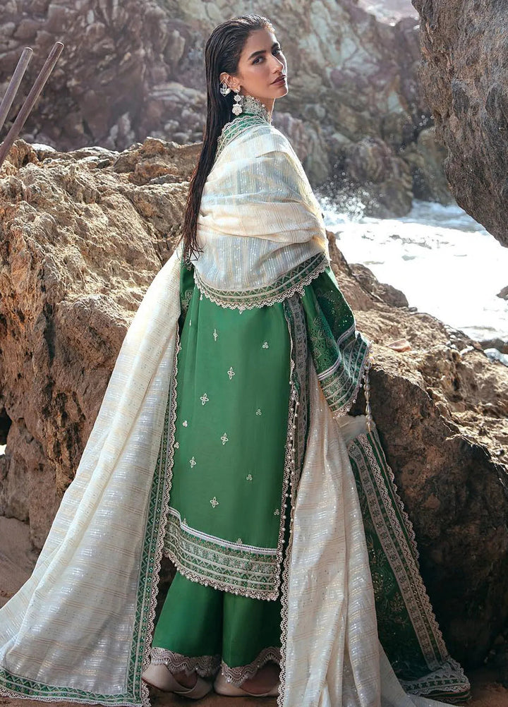 Mohsin Naveed Ranjha Embroidered Lawn Suits Unstitched 3 Piece MNR24DS MFL-017 Zariya - Summer Collection