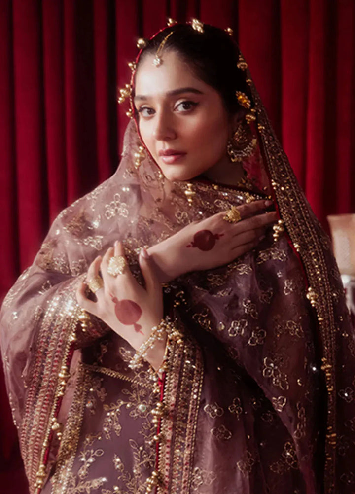 Mohsin Naveed Ranjha Embroidered Organza Suit Unstitched 4 Piece MNR24ZD Dil Nasheen - Luxury Collection