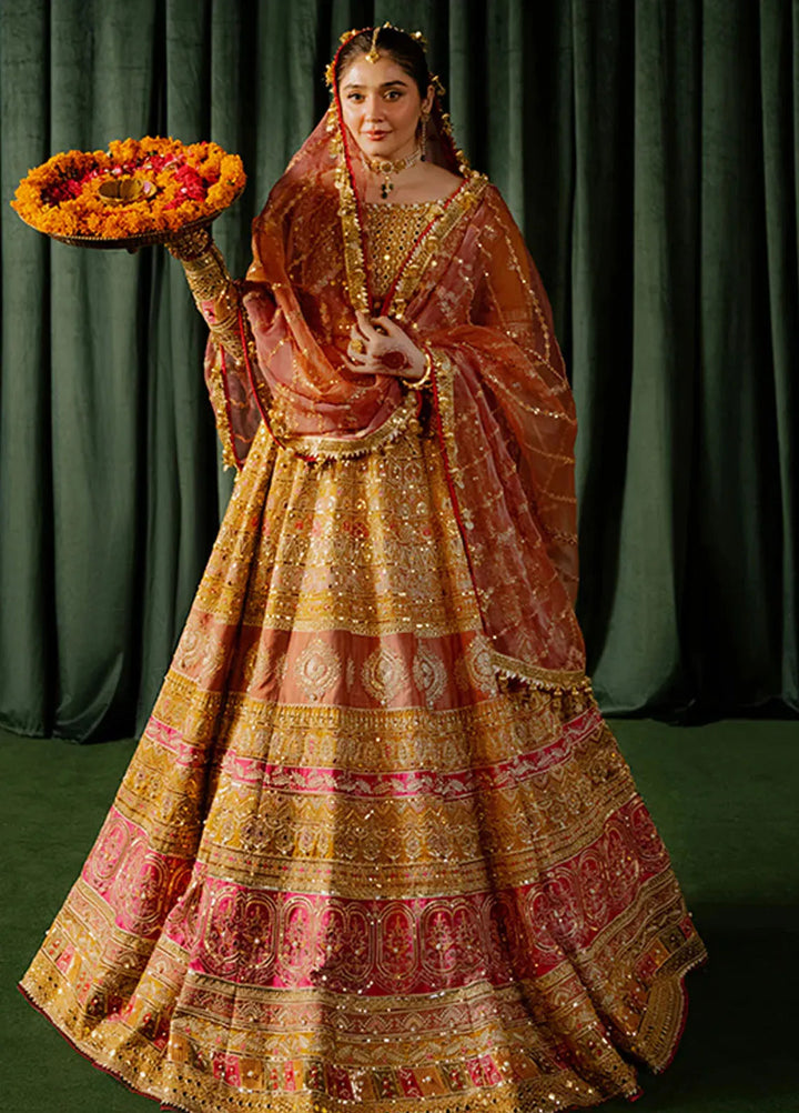 Mohsin Naveed Ranjha Embroidered Raw Silk Suit Unstitched 3 Piece MNR24ZD Meher - Luxury Collection