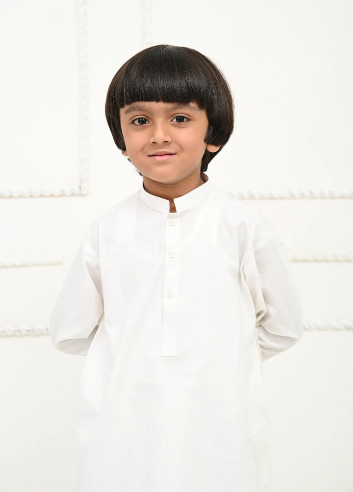 Mom4Little Pret Cotton White Kurta Pajama