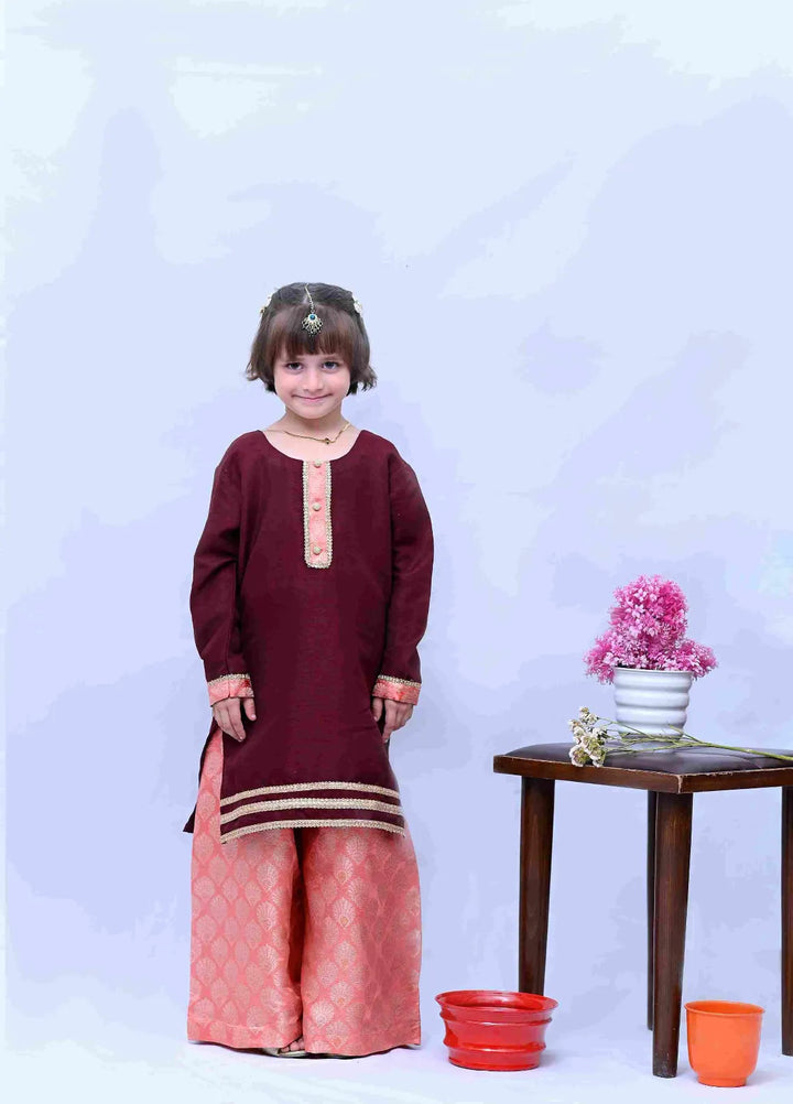Mom4Little Pret Raw silk Bahaar Suit