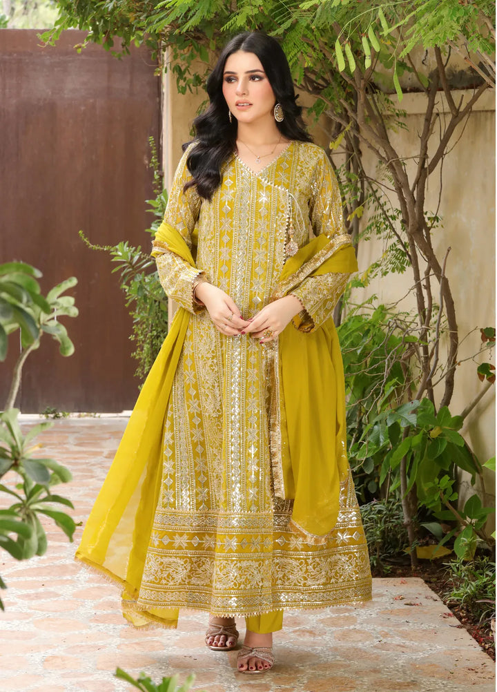 Mona Embroidery Pret Embroidered Chiffon 3 Piece Suit Divine-Dhani