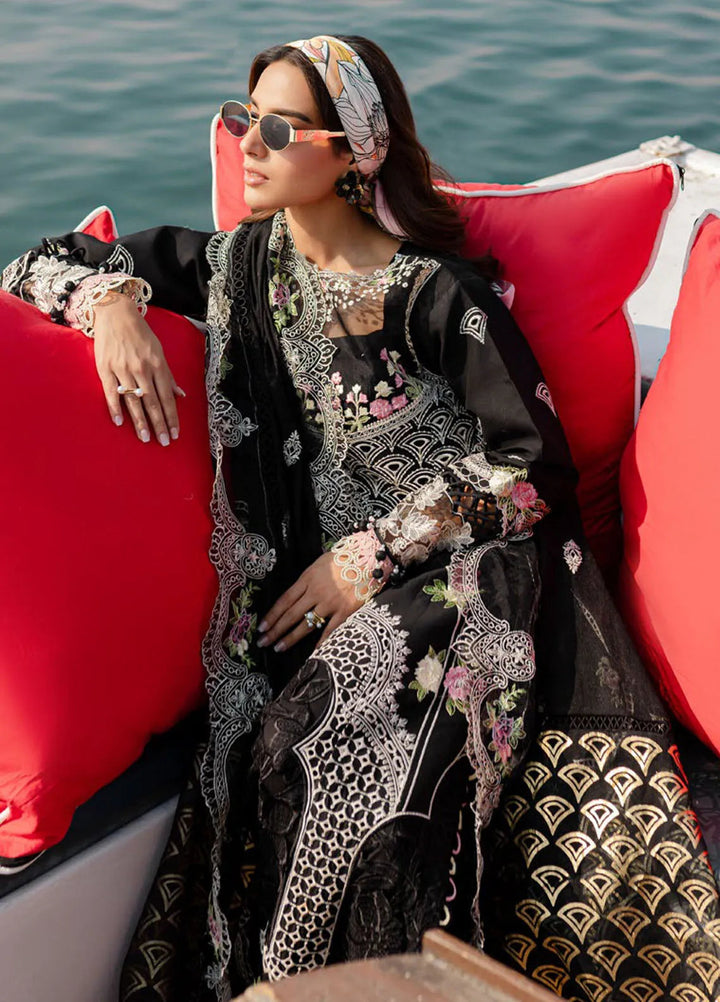 Monaco by Parishay Embroidered Lawn Suit Unstitched 3 Piece PR25ML MS-01 - Summer Collection