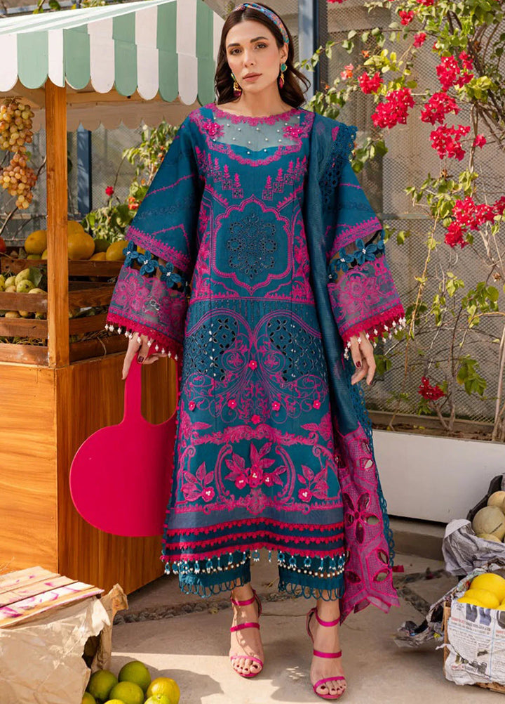 Monaco by Parishay Embroidered Lawn Suit Unstitched 3 Piece PR25ML MS-11 - Summer Collection