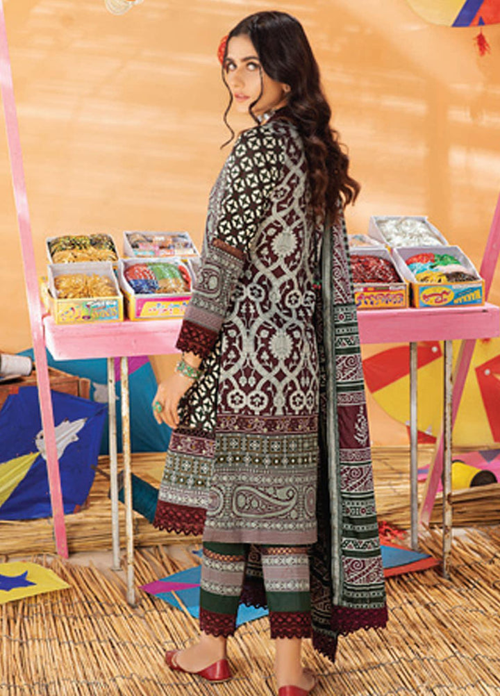 Monsoon Chunri by Al Zohaib Printed Lawn Suits Unstitched 3 Piece AZ21MC 4-A - Summer Collection