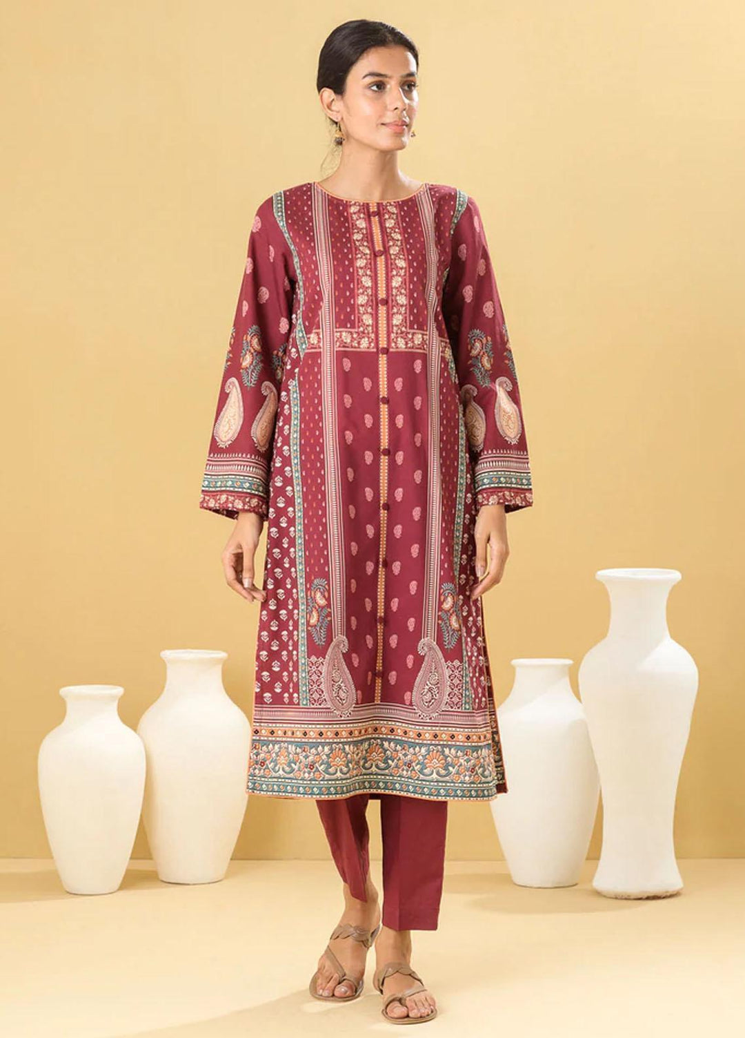Morbagh by Beechtree Printed Lawn  Unstitched Kurti MRB22SS MB1S22U09 - Spring / Summer Collection