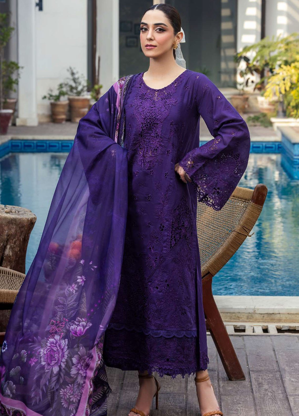 Motifz Embroidered Lawn Suits Unstitched 3 Piece MT25LL 5316 Remy - Summer Collection main image 1