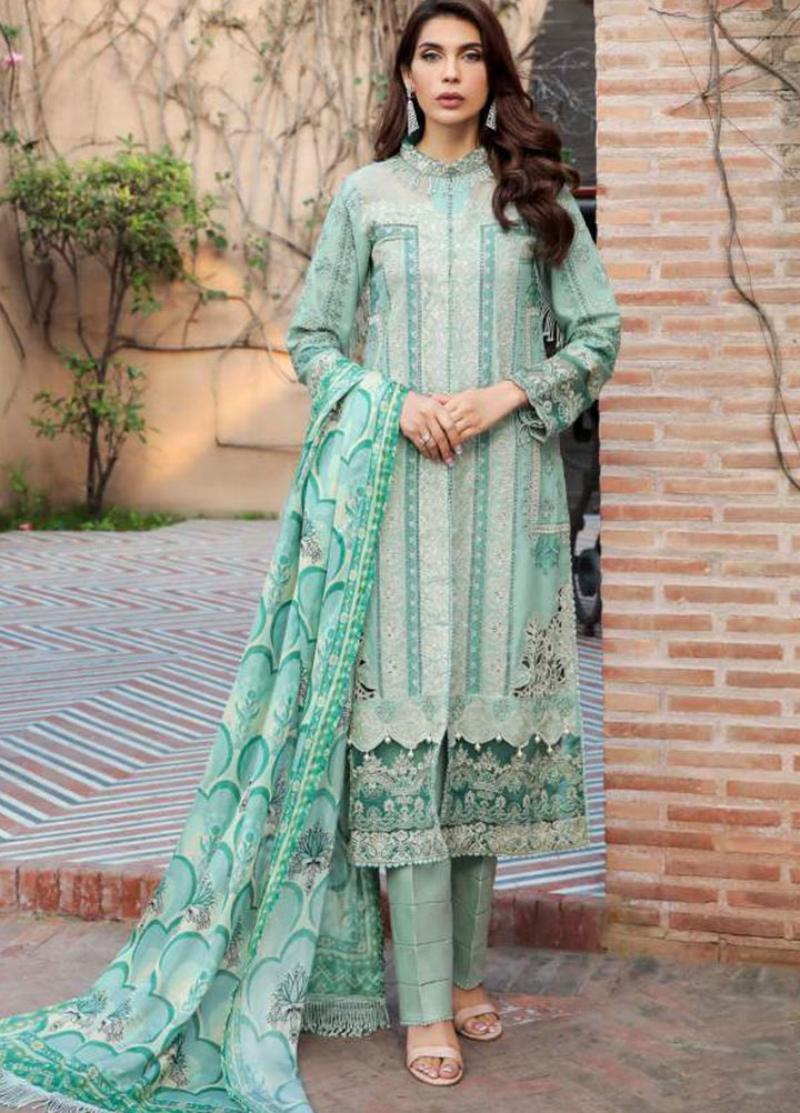 Motifz Embroidered Lawn Suit Unstitched 3 Piece MT22PL 3203 TRIBAL DEEPS - Premium Collection