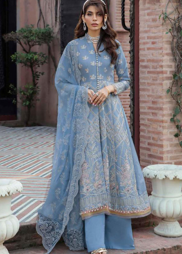 Motifz Embroidered Lawn Suit Unstitched 3 Piece MT22PL 3207 WATER LILLY - Premium Collection