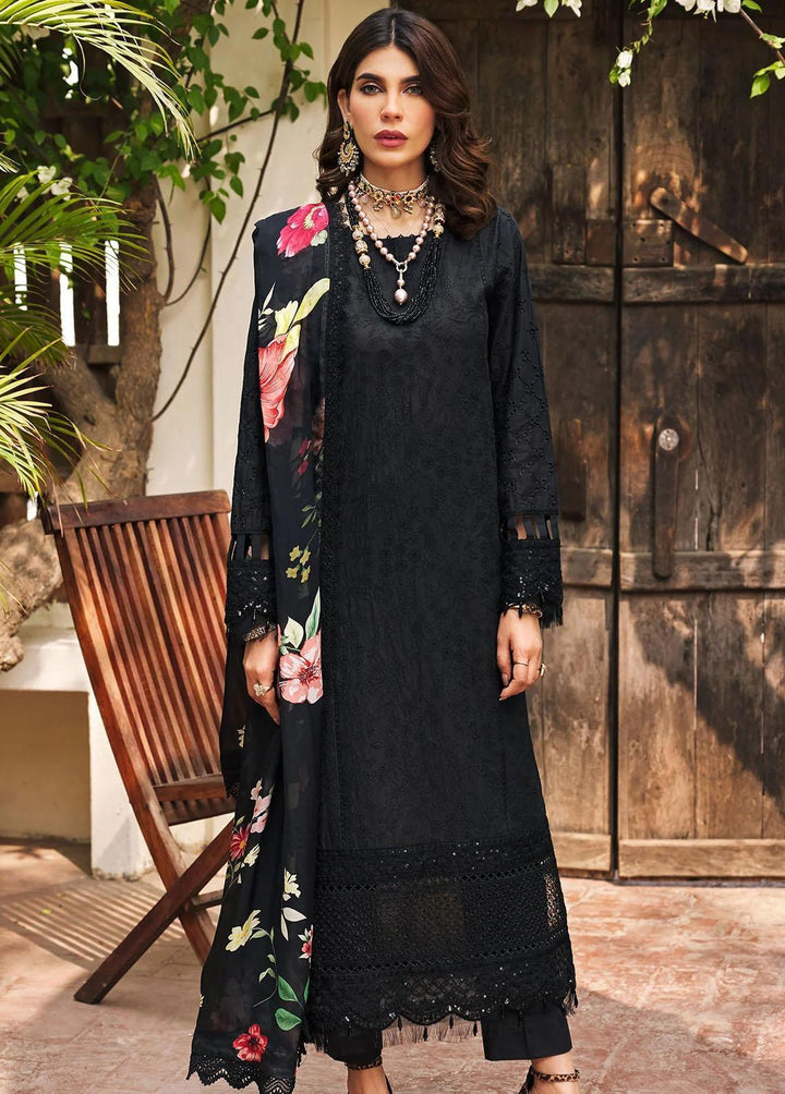 Motifz Embroidered Lawn Suits Unstitched 3 Piece MT23-P2 3984 MIRA - Premium Collection