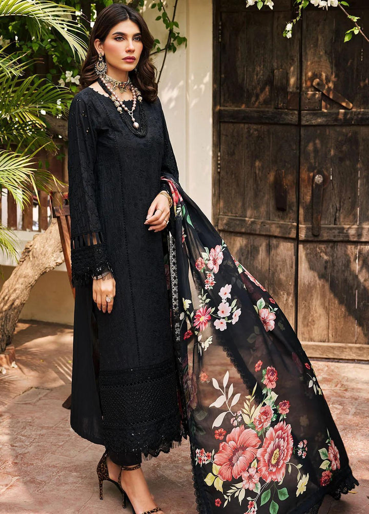 Motifz Embroidered Lawn Suits Unstitched 3 Piece MT23-P2 3984 MIRA - Premium Collection