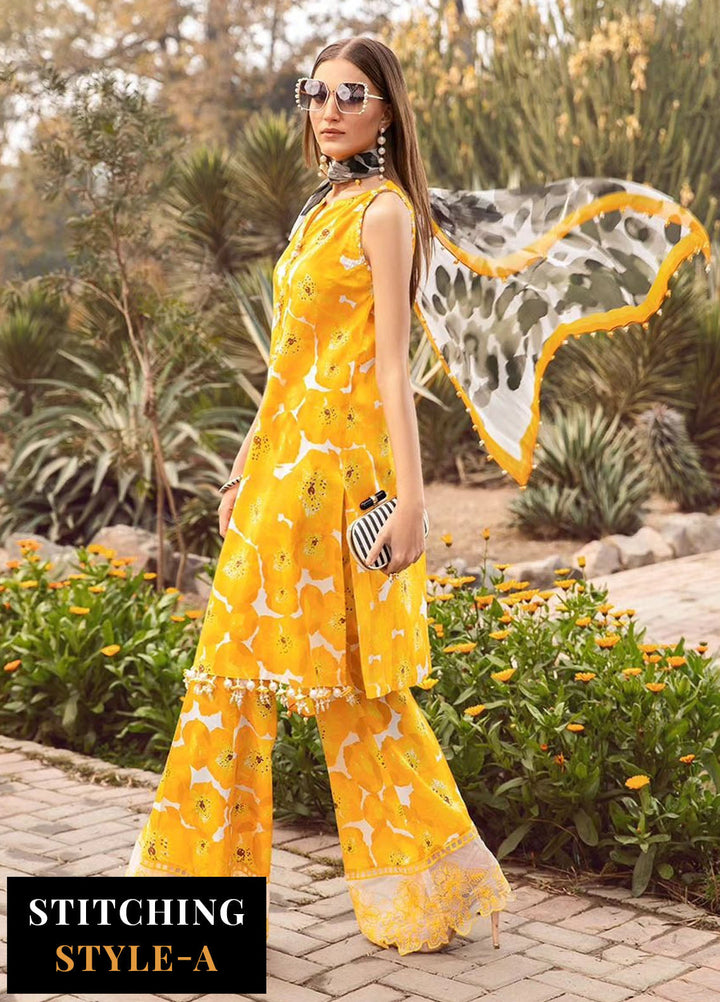 MPrints by Maria B Embroidered Lawn Suits Unstitched 3 Piece MB24P 12B - Summer Collection