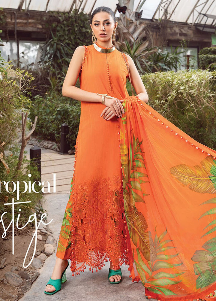 MPrints by Maria B Embroidered Lawn Suits Unstitched 3 Piece MB24P 1A - Summer Collection