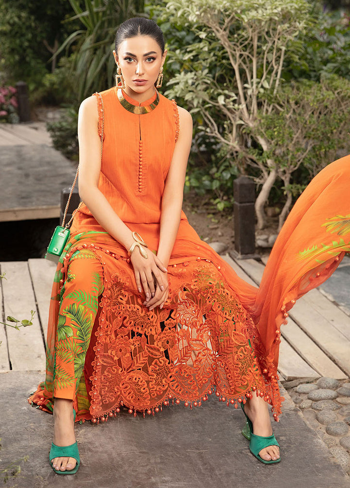 MPrints by Maria B Embroidered Lawn Suits Unstitched 3 Piece MB24P 1A - Summer Collection