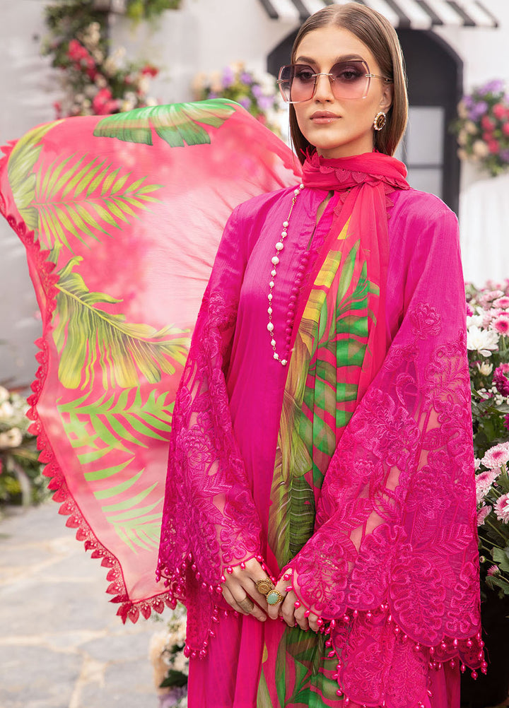 MPrints by Maria B Embroidered Lawn Suits Unstitched 3 Piece MB24P 1B - Summer Collection