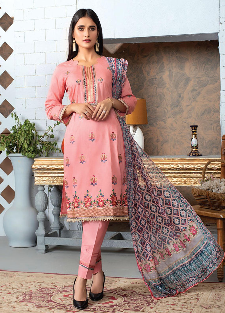 MTF Embroidered Lawn Suits Unstitched 3 Piece MTF21EE 05 - Summer Collection