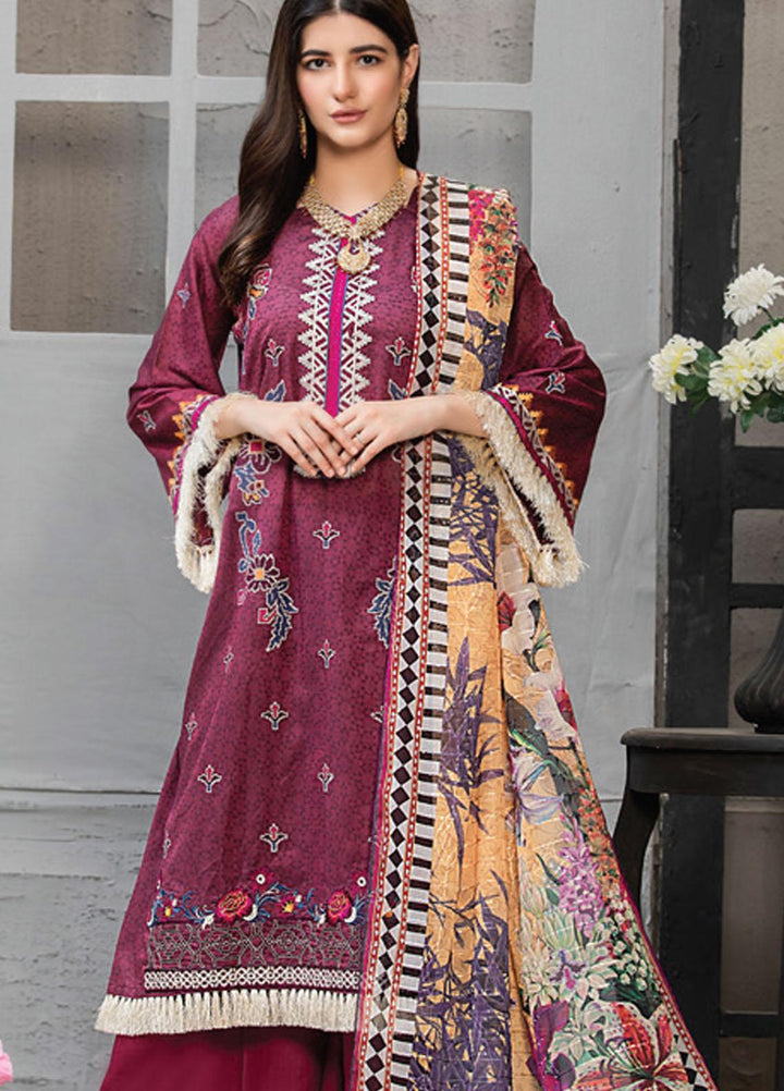 MTF Embroidered Jacquard Suits Unstitched 3 Piece MTF21TT D-03 - Summer Collection