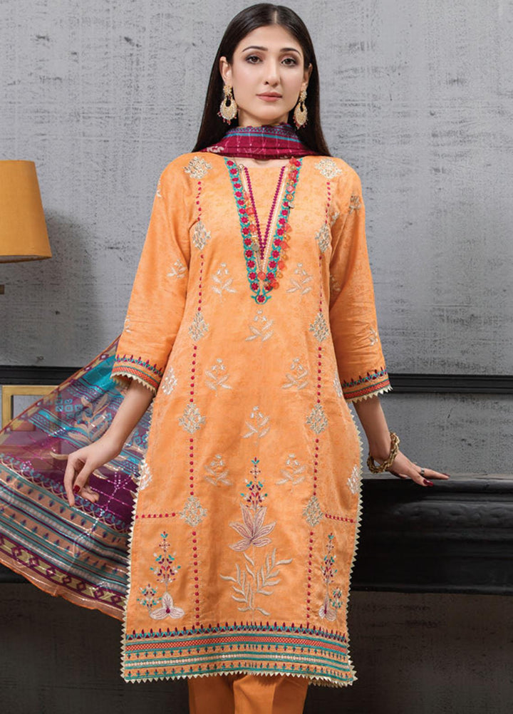 MTF Embroidered Jacquard Suits Unstitched 3 Piece MTF21TT D-06 - Summer Collection