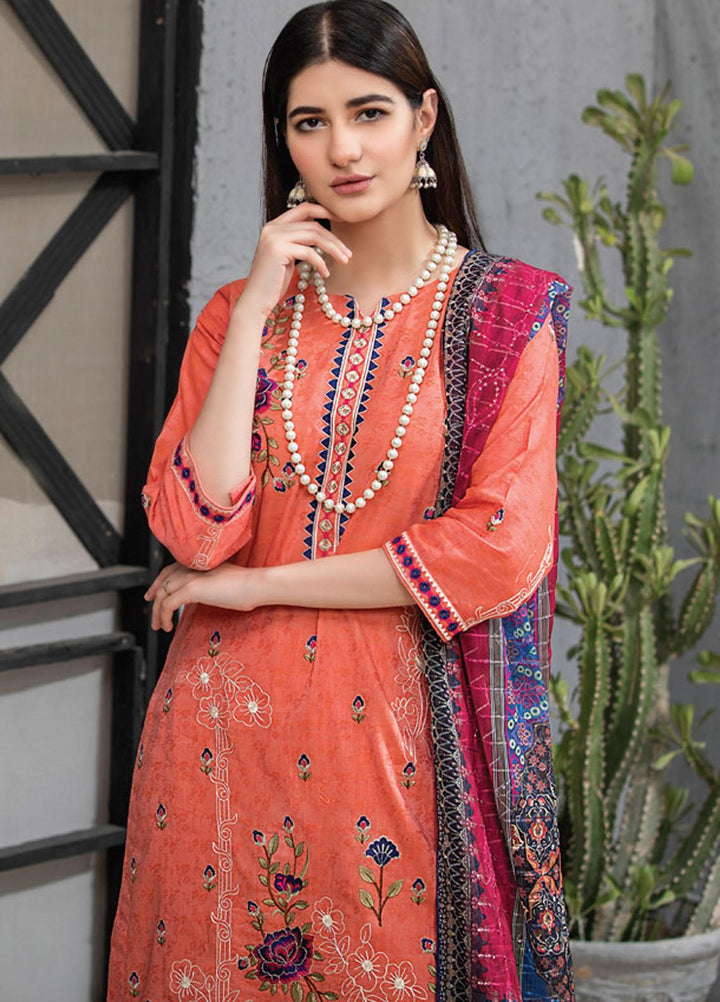 MTF Embroidered Jacquard Suits Unstitched 3 Piece MTF21TT D-08 - Summer Collection