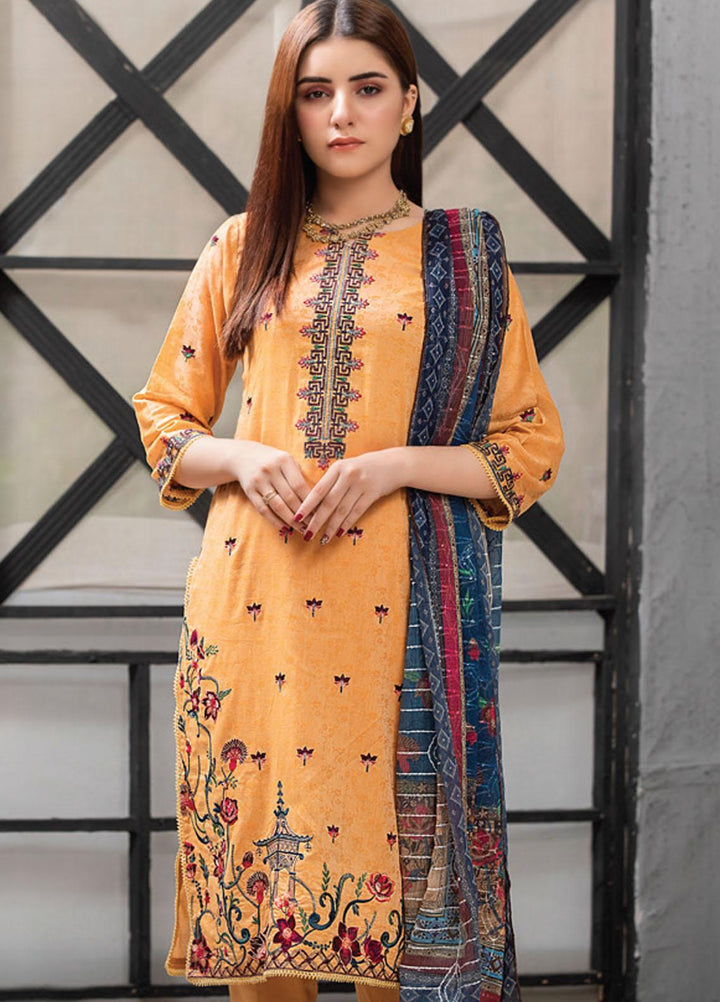 MTF Embroidered Jacquard Suits Unstitched 3 Piece MTF21TT D-11 - Summer Collection