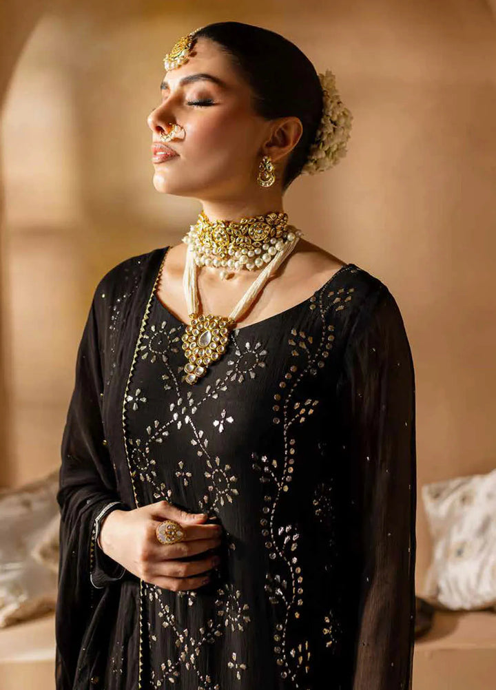 Mukeshkari By Nureh Embroidered Chiffon Suit Unstitched 4 Piece NU24MK MK-05 - Formal Collection