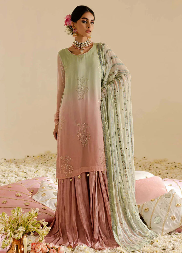 Mukeshkari by Nureh Embroidered Chiffon Suit Unstitched 4 Piece NU25MC MK-07 - Formals Collection