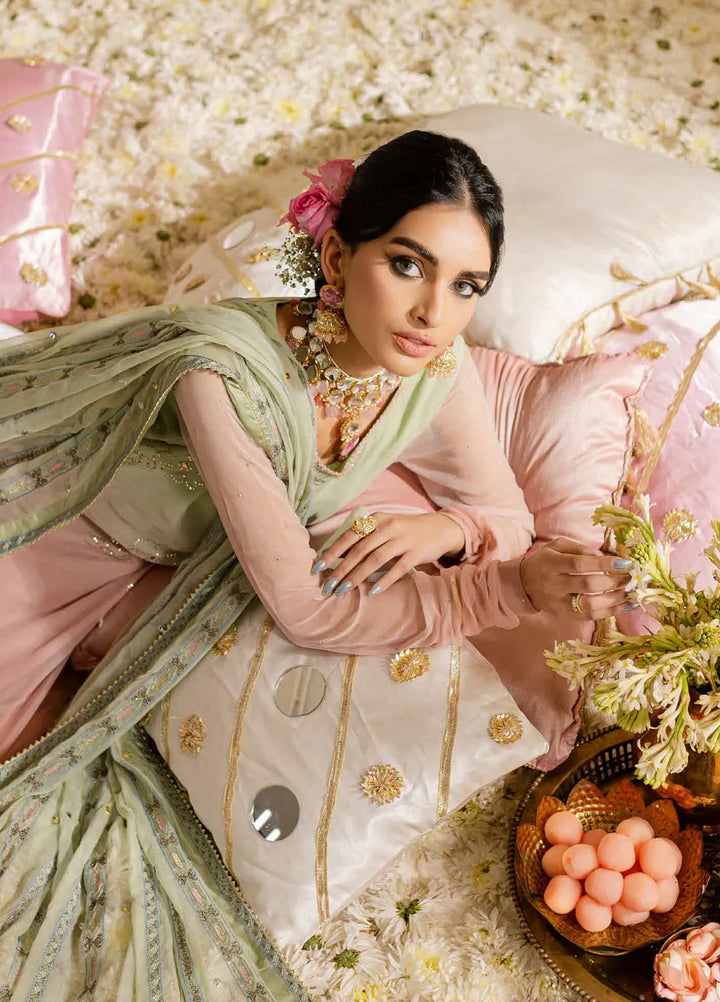 Mukeshkari by Nureh Embroidered Chiffon Suit Unstitched 4 Piece NU25MC MK-07 - Formals Collection