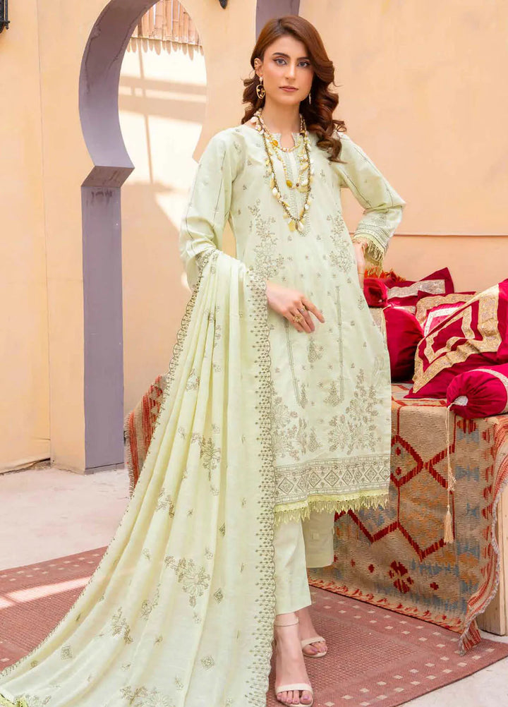 Murad By Riaz Arts Embroidered Lawn Suit Unstitched 3 Piece RA24M DE-02 - Summer Collection