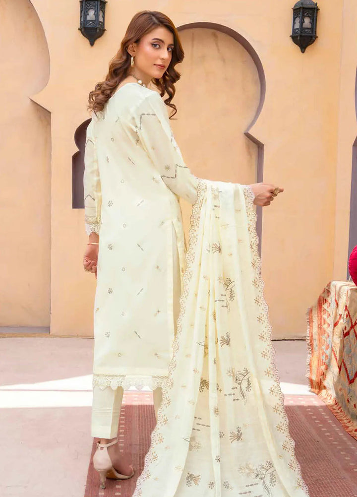 Murad By Riaz Arts Embroidered Lawn Suit Unstitched 3 Piece RA24M DE-05 - Summer Collection