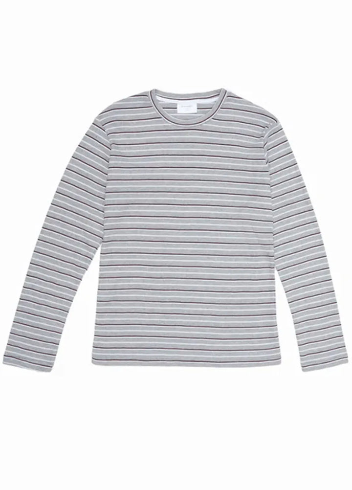 Muraqsh Mens Waffle Grey Striped Sweat Shirt