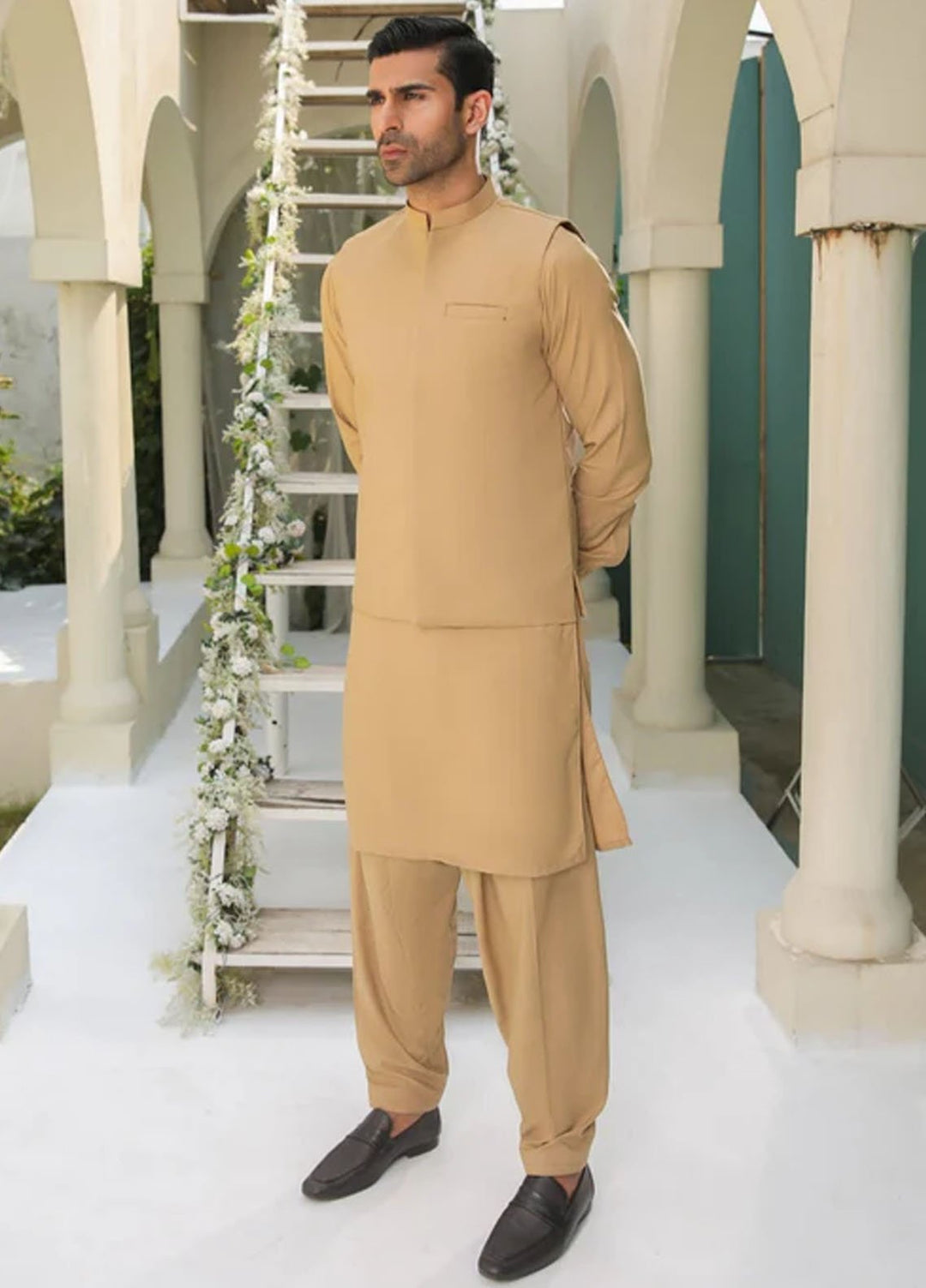 Muraqsh plain Blended Suits Unstitched 2 Piece MUR-CUS-B-UNS - Mens Collection