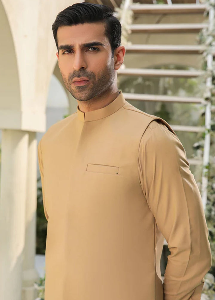 Muraqsh Pret Plain Blended 3 Piece Suit MUR-CKSWW-WC