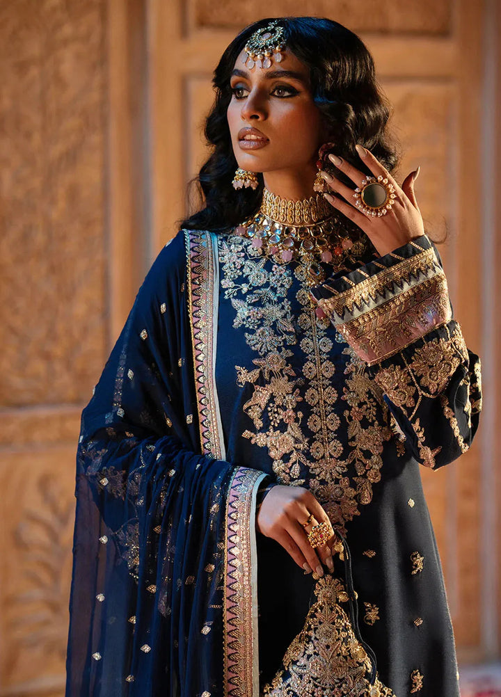 Mushk by AJR Couture Embroidered Suit Unstitched 3 Piece AJR25M Mehrnaz - Formals Collection