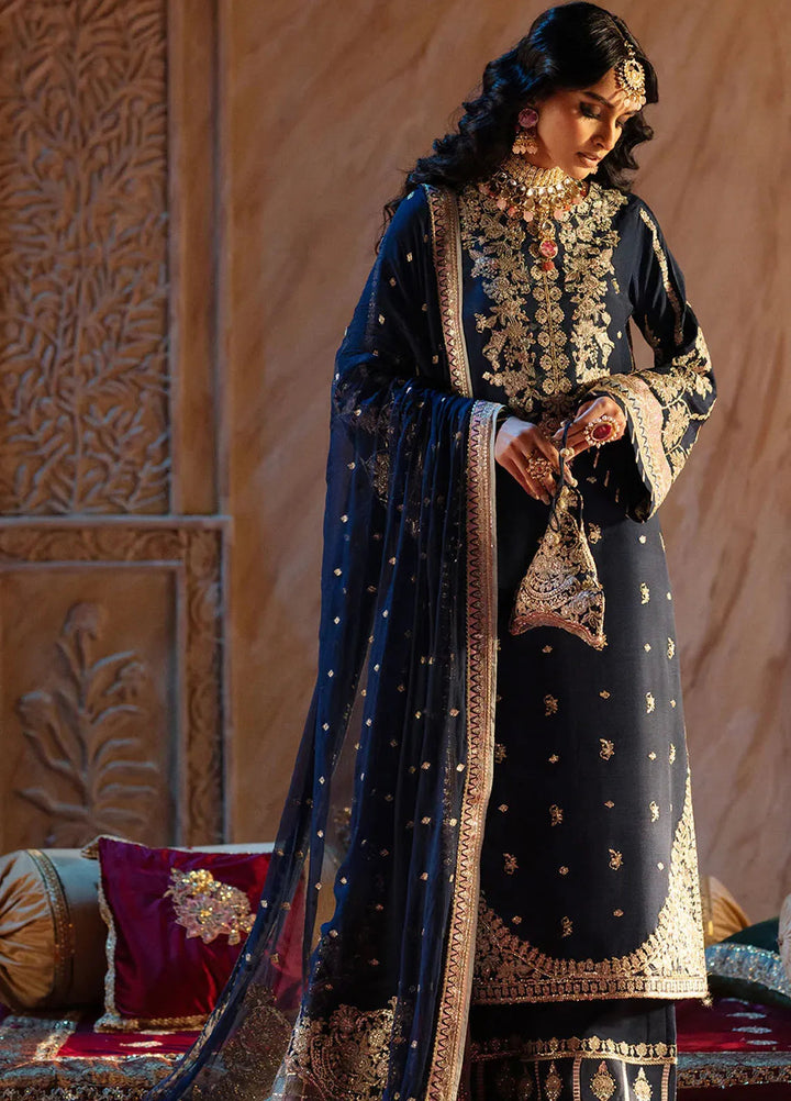 Mushk by AJR Couture Embroidered Suit Unstitched 3 Piece AJR25M Mehrnaz - Formals Collection
